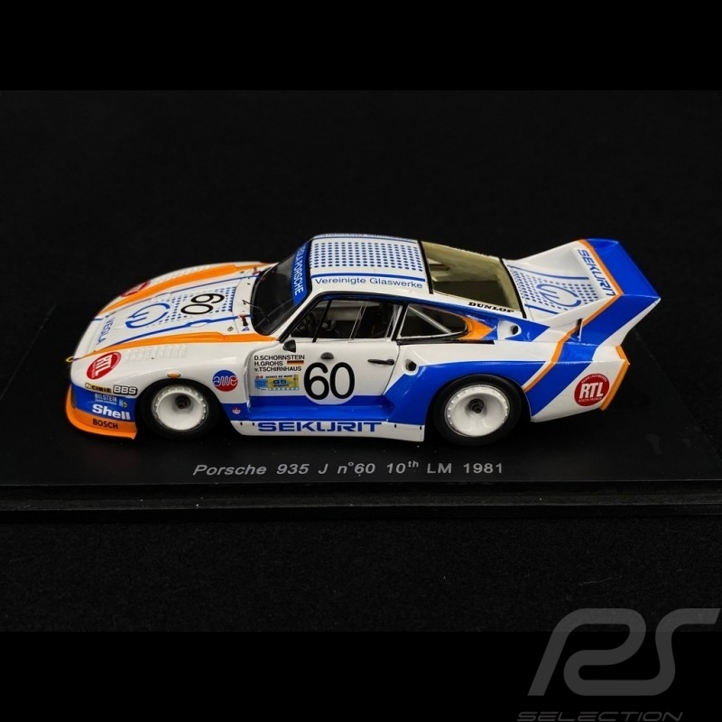Porsche 935 J n° 60 10ème Le Mans 1981 1/43 Spark S2024