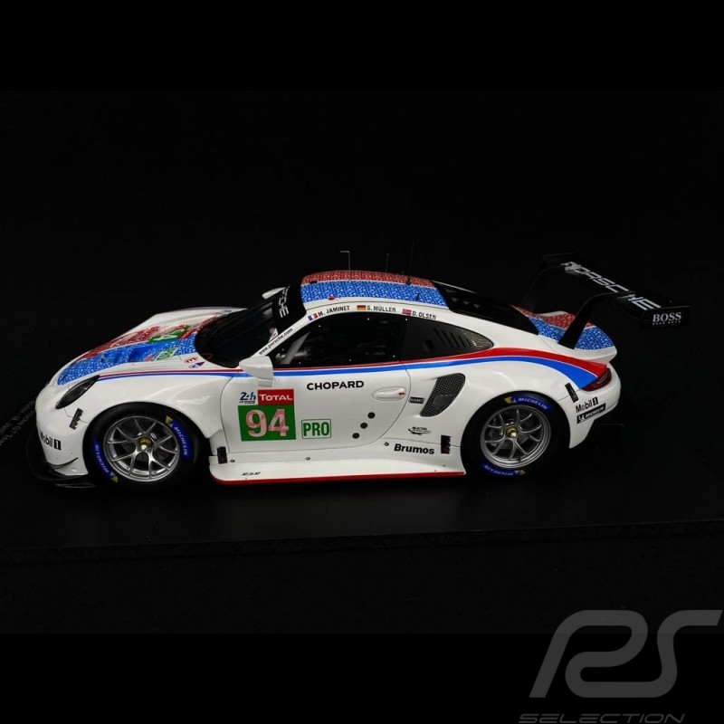 Porsche 911 RSR type 991 n° 94 Brumos Le Mans 2019 1/18 Spark 18S437