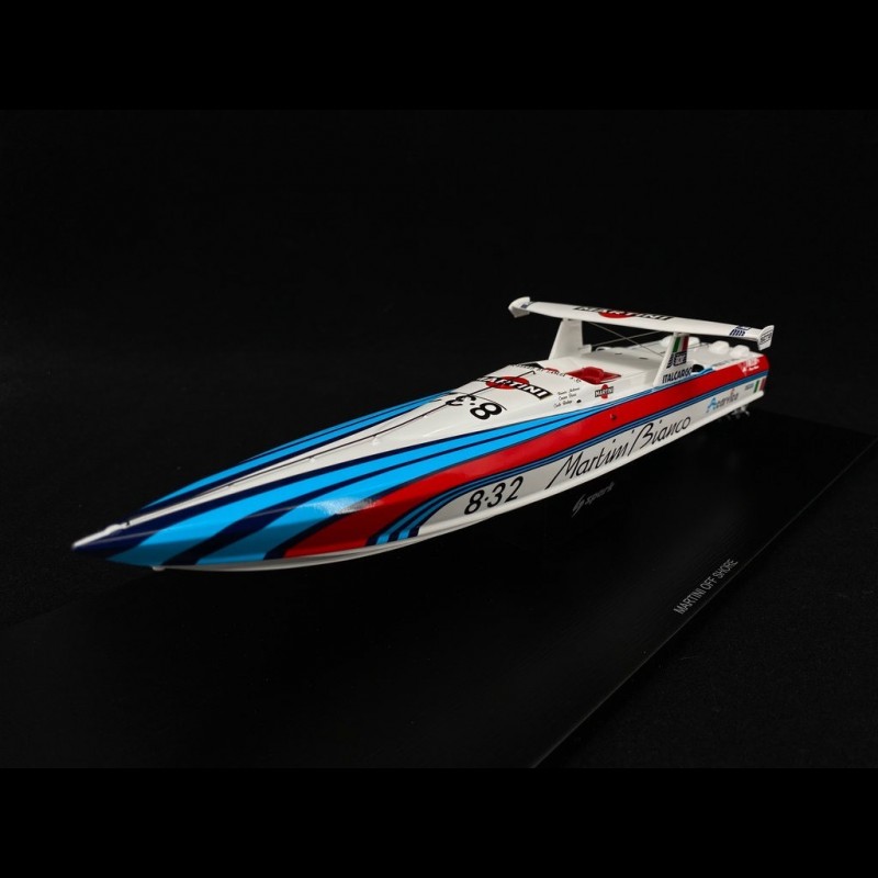 Martini Off Shore Boat Lancia 8.32 1987 Red / white / blue 1/43 Spark S2301