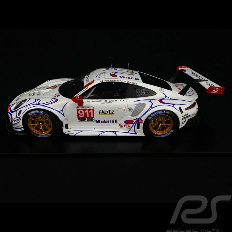 Porsche 911 RSR typ 991 n° 911 GT Team Sieger GTLM Petit Le Mans 2018 1/12 Spark 12S015