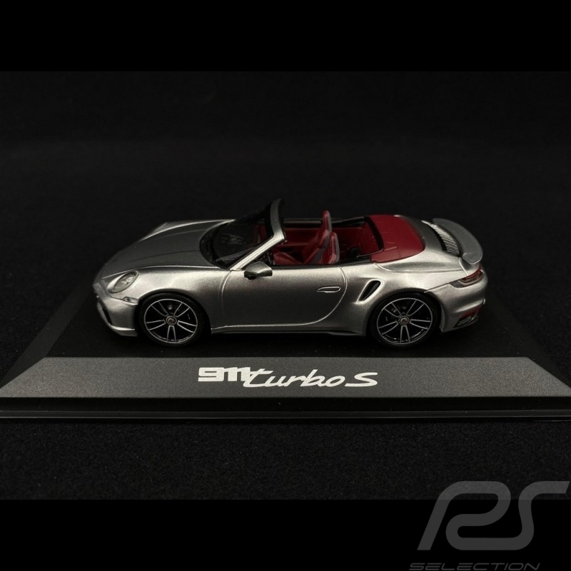 Porsche 911 type 992 Turbo S Cabriolet 2020 Gris GT Silver 1/43 Minichamps WAP0201790K