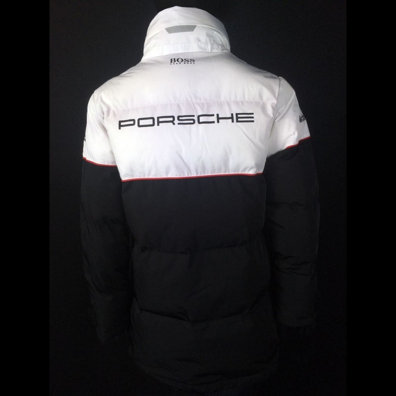 PORSCHE X PUMA BLACK MOTORSPORT HYBRID RACING JACKET - LE MANS SERIES PORSCHE X PUMA BLACK MOTORSPORT HYBRID RACING JACKET - LE MANS SERIES