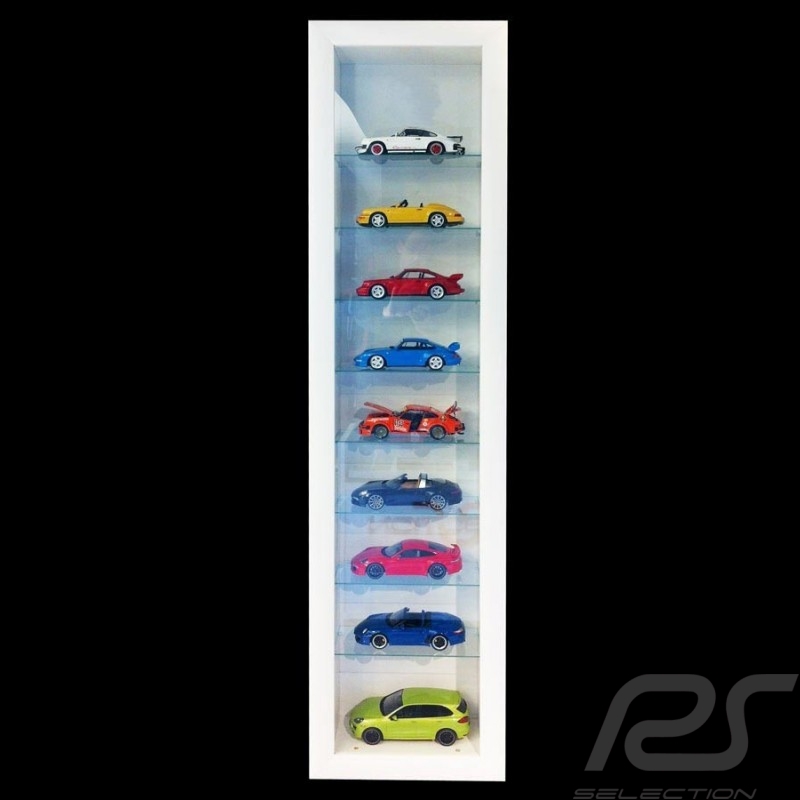 Vitrine für bis zu 10 Porsche Modelle in 1:18 Vitrine für bis zu 10 Porsche Modelle in 1:18