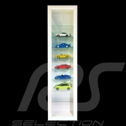 Vitrine murale pour 9 miniatures à l'échelle 1/18ème﻿ Stand for up to 10 Porsche in 1:18 Vitrine 10 Porsche Modelle in 1:18 