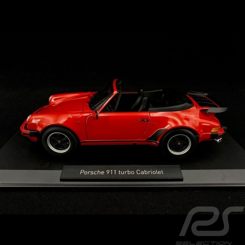 Porsche 911 Turbo Cabriolet type 930 1987 guards red 1/18 Norev 187664