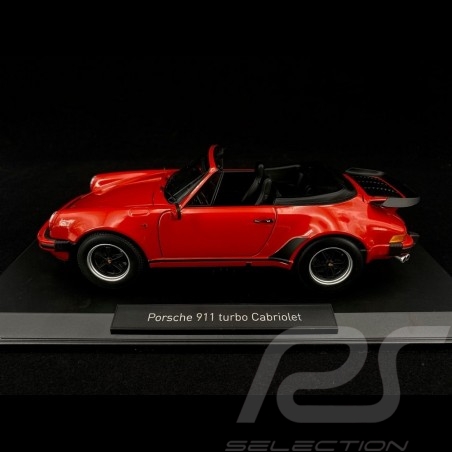 Porsche 911 Turbo Cabriolet type 930 1987 guards red 1/18 Norev 187664