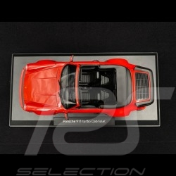 Porsche 911 Turbo Cabriolet type 930 1987 rouge Indien guards red Indishcrot 1/18 Norev 187664