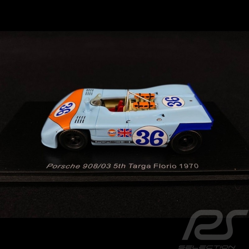 Porsche 908 03 Targa Florio 1970 n° 36 Gulf 1/43 Spark S4625 Porsche 908 03 Targa Florio 1970 n° 36 Gulf 1/43 Spark S4625