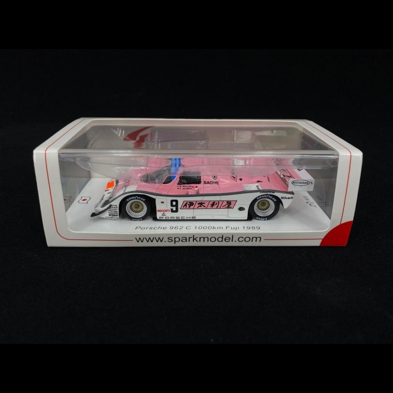 Porsche 962 C 1000km Fuji 1989 n° 9 Wollek 1/43 Spark SJ082