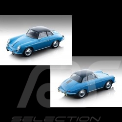Preorder Porsche 356 Karmann Hardtop 1961 blue / black 1/18 Tecnomodel TM18