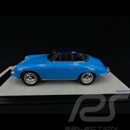 Porsche 356 Karmann Hardtop 1961 Bleu / Noir 1/18 Tecnomodel TM18-143C blue blau