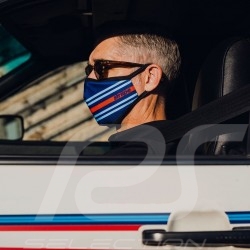Masque Martini de protection Tissu Lavable Bleu/rouge Taille L Protective mask Schutzmaske 