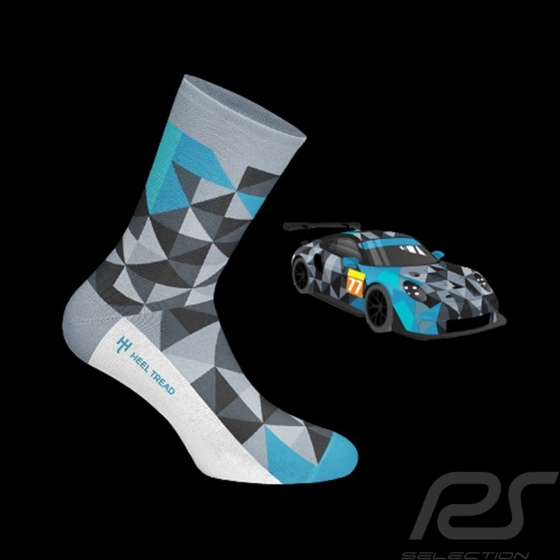 Chaussettes Proton 911 RSR grise / noire / bleue - mixte