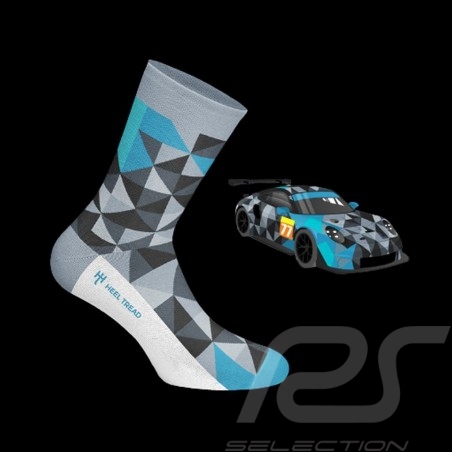 Proton 911 RSR Socken grau / schwarz / blau - Unisex