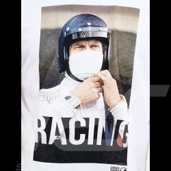 Steve McQueen T-Shirt Racing Le Mans Weiß - Herren