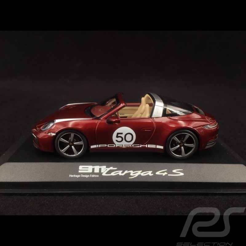 Porsche 911 Targa 4S type 992 Heritage Design Edition rouge cerise 1/43 Minichamps WAP0209110L Porsche 911 Targa 4S type 992 Heritage Design Edition rouge cerise 1/43 Minichamps WAP0209110L