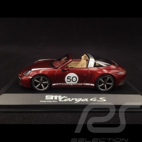 Porsche 911 Targa 4S type 992 Heritage Design Edition rouge cerise 1/43 Minichamps WAP0209110L