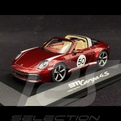 Porsche 911 Targa 4S type 992 Heritage Design Edition rouge cerise 1/43 Minichamps WAP0209110L
