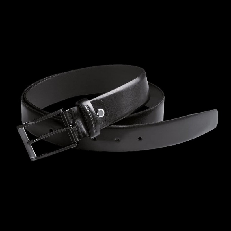 Ceinture Femme Porsche Design - Cuir De Veau Gris Clair - Boucle Argentée - Taille 75 Cm - Neuf Avec Boîte