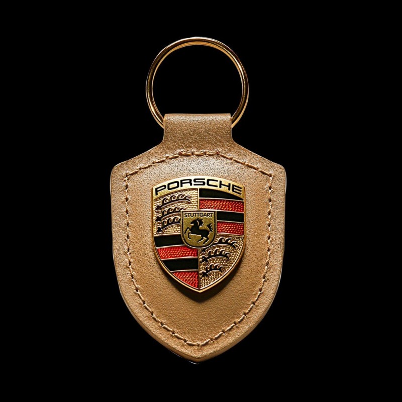Porte-clés Officiel VfB Stuttgart - Écusson Plaque Ville Chrome Et Jaune