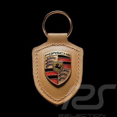 Porte-clés Porsche écusson crest keyring Schlüsselanhänger beige Porsche WAP0500980H