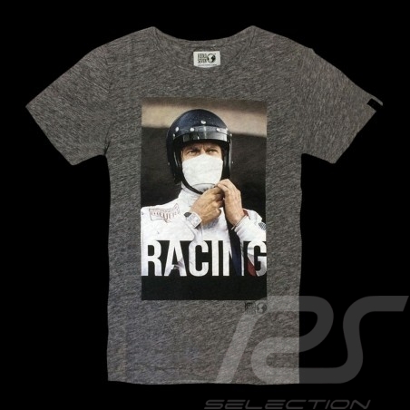 T-shirt Steve McQueen Racing Le Mans Gris foncé - homme