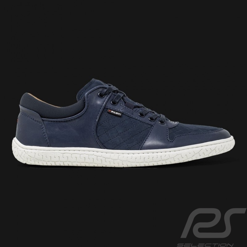 Sneaker Sport Fahrschuh 24h Le Mans Marineblau Leder - Herren