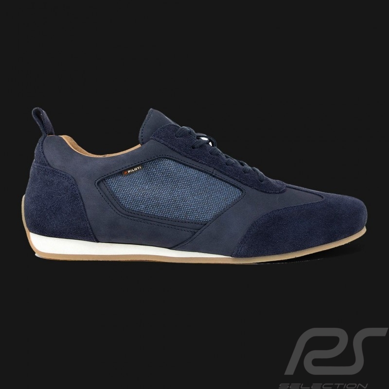 Sneaker Sport Fahrschuh 24h Le Mans Marineblau Leder / Baumwolle - Herren