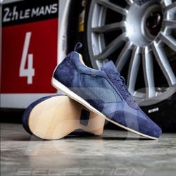 Sneaker Sport Fahrschuh 24h Le Mans Marineblau Leder / Baumwolle - Herren