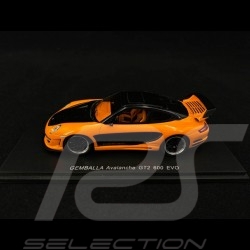 Porsche Gemballa Avalanche GT2 600 EVO 2008 orange and black 1/43 Spark S0718