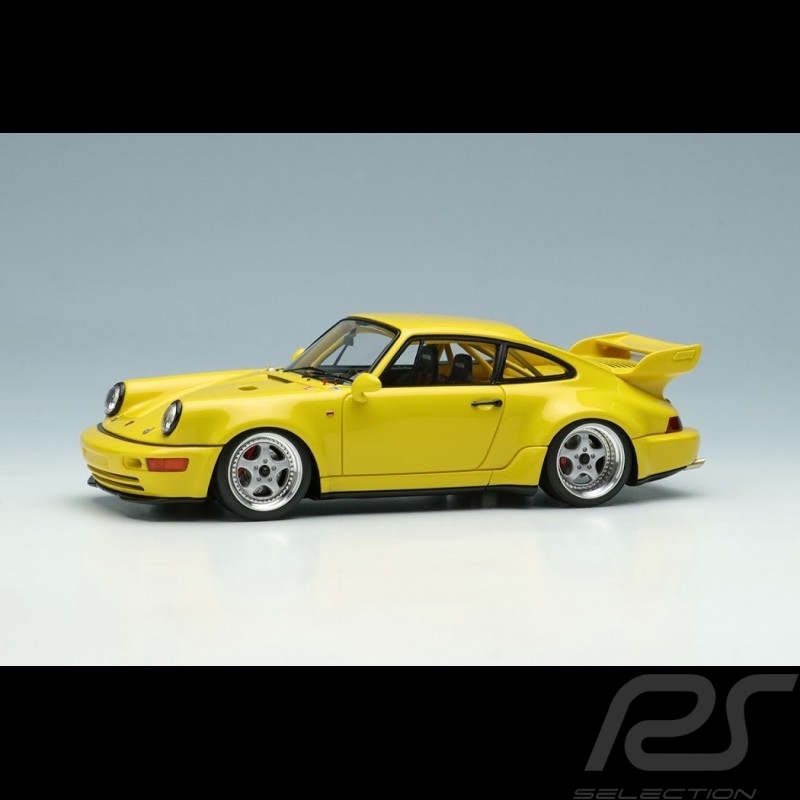 Porsche 911 Carrera RSR 3.8 Type 964 1993 Jaune vitesse 1/43 Make Up Vision VM162C