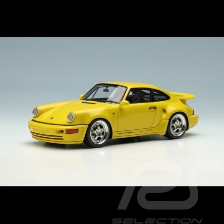 Porsche 911 Turbo S Light Weight Type 964 1992 Jaune vitesse 1/43 Make Up Vision VM159A