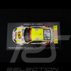 Porsche 911 GT3 RS type 996 n° 93 Vainqueur de classe Class winner Klassensieger Le Mans 2003 1/43 Spark S5527