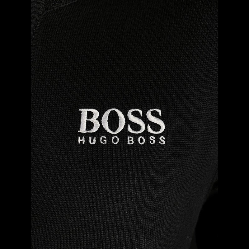 Hugo Boss Knitted quarter-zip sweater Porsche Motorsport Cotton Black ...