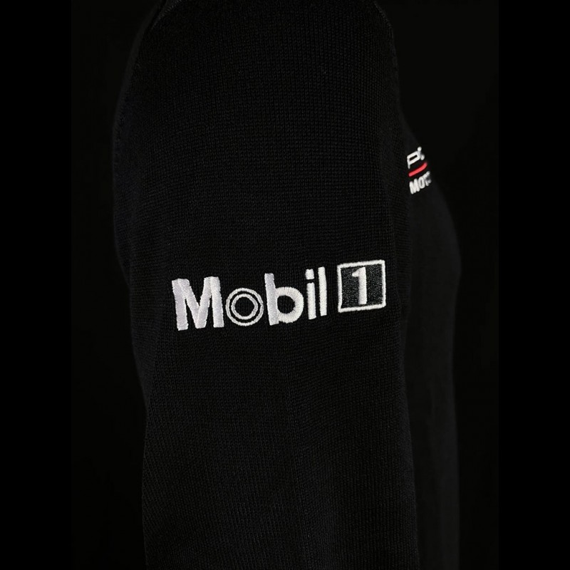 Hugo Boss Knitted quarter-zip sweater Porsche Motorsport Cotton Black ...