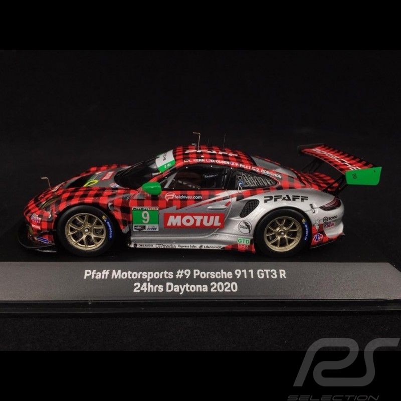 Porsche 911 GT3 R type 991 24h Daytona 2020 n° 9 Pfaff 1/43 Spark MAP02085020