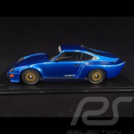 Porsche 911 Biturbo type 930 3.3 Almeras 1993 blue metallic 1/18 KESS KE18005A