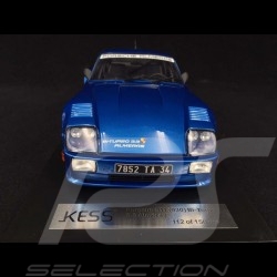 Porsche 911 Biturbo type 930 3.3 Almeras 1993 bleu métallisé blue blau metallic 1/18 KESS KE18005A