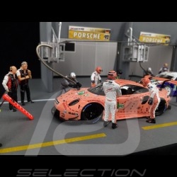 Diorama figurines set Le Mans 2018 Porsche Pink pig 1/43 Spark 43AC013