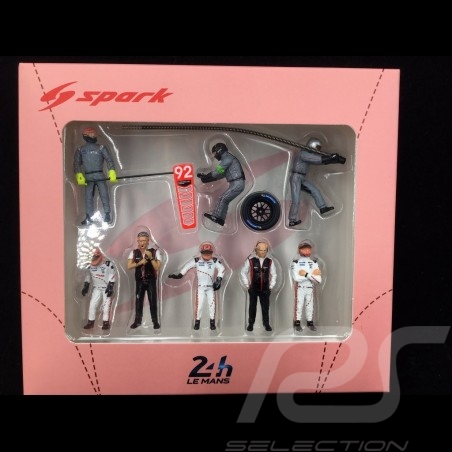 Set figurines diorama Le Mans 2018 Porsche Cochon rose 1/43 Spark 43AC013