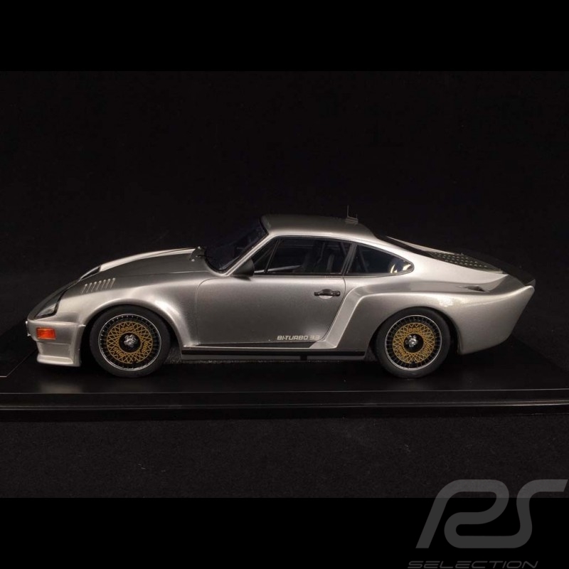 Porsche 911 Biturbo type 930 3.3 Almeras 1993 silber metallic 1/18 KESS KE18005B Porsche 911 Biturbo type 930 3.3 Almeras 1993 silber metallic 1/18 KESS KE18005B