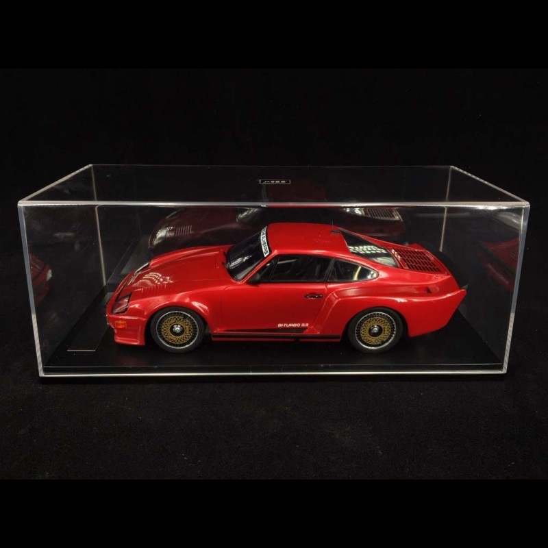 Porsche 911 Biturbo type 930 3.3 Almeras 1983 red metallic 1/18 KESS ...