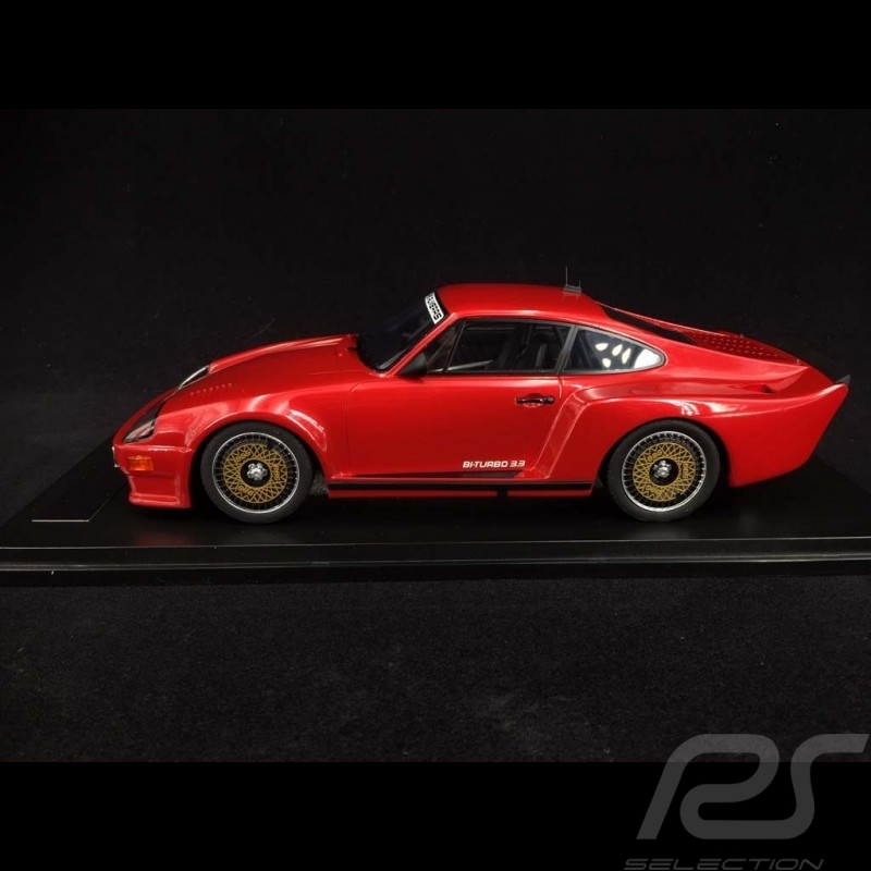Porsche 911 Biturbo type 930 3.3 Almeras 1993 rouge métallisé red rot metallic 1/18 KESS KE18005C Porsche 911 Biturbo type 930 3.3 Almeras 1993 rouge métallisé red rot metallic 1/18 KESS KE18005C