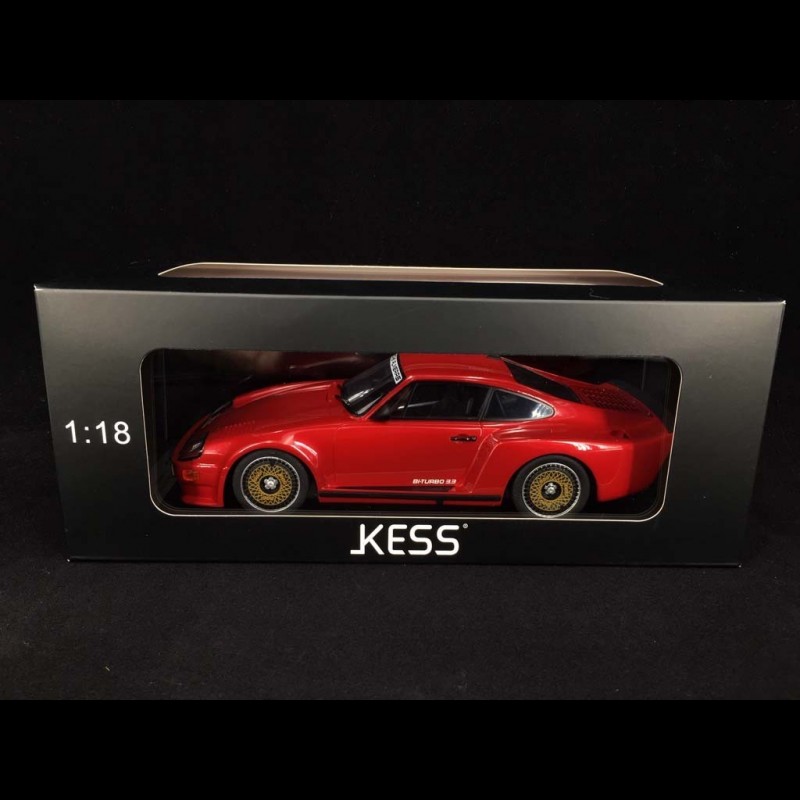 Kess 1:18 - Coche deportivo a escala - Porsche 911 (930) Bi-Turbo 3.3 Alméras - Edición limitada de 150 unidades (numeradas individualmente