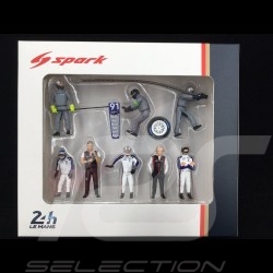Diorama figurines set Le Mans 2018 Porsche Rothmans design 1/43 Spark 43AC012