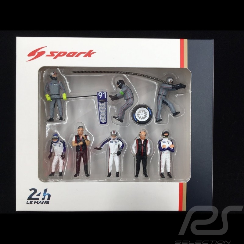 Diorama Figuren Set Le Mans 2018 Porsche Rothmans design 1/43 Spark 43AC012