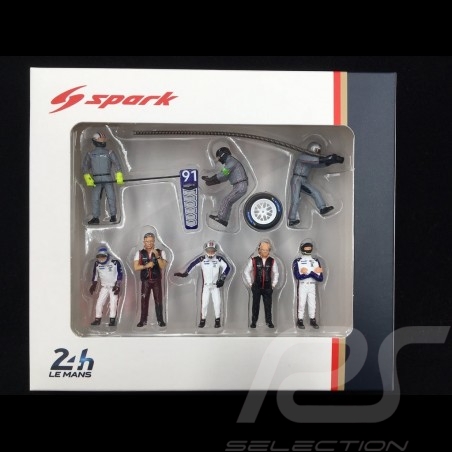 Set figurines diorama Le Mans 2018 Porsche Rothmans design 1/43 Spark 43AC012