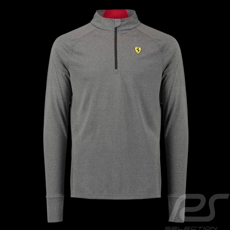 Ferrari sports polo shirt Long sleeves Grey Ferrari Motorsport Collection - men