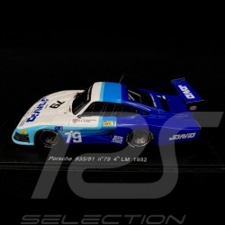 Porsche 935 /81 n° 79 4th Le Mans 1932 1/43 Spark S1925