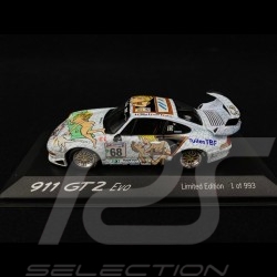 Porsche 911 GT2 Evo typ 993 n° 68 Wolinski Le Mans 98 1/43 Minichamps PMC02000112